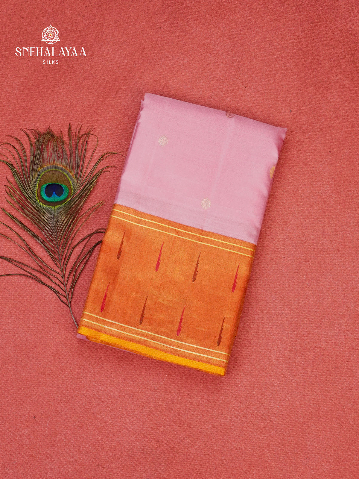 Pastel Pink Kanjivaram Silk Saree