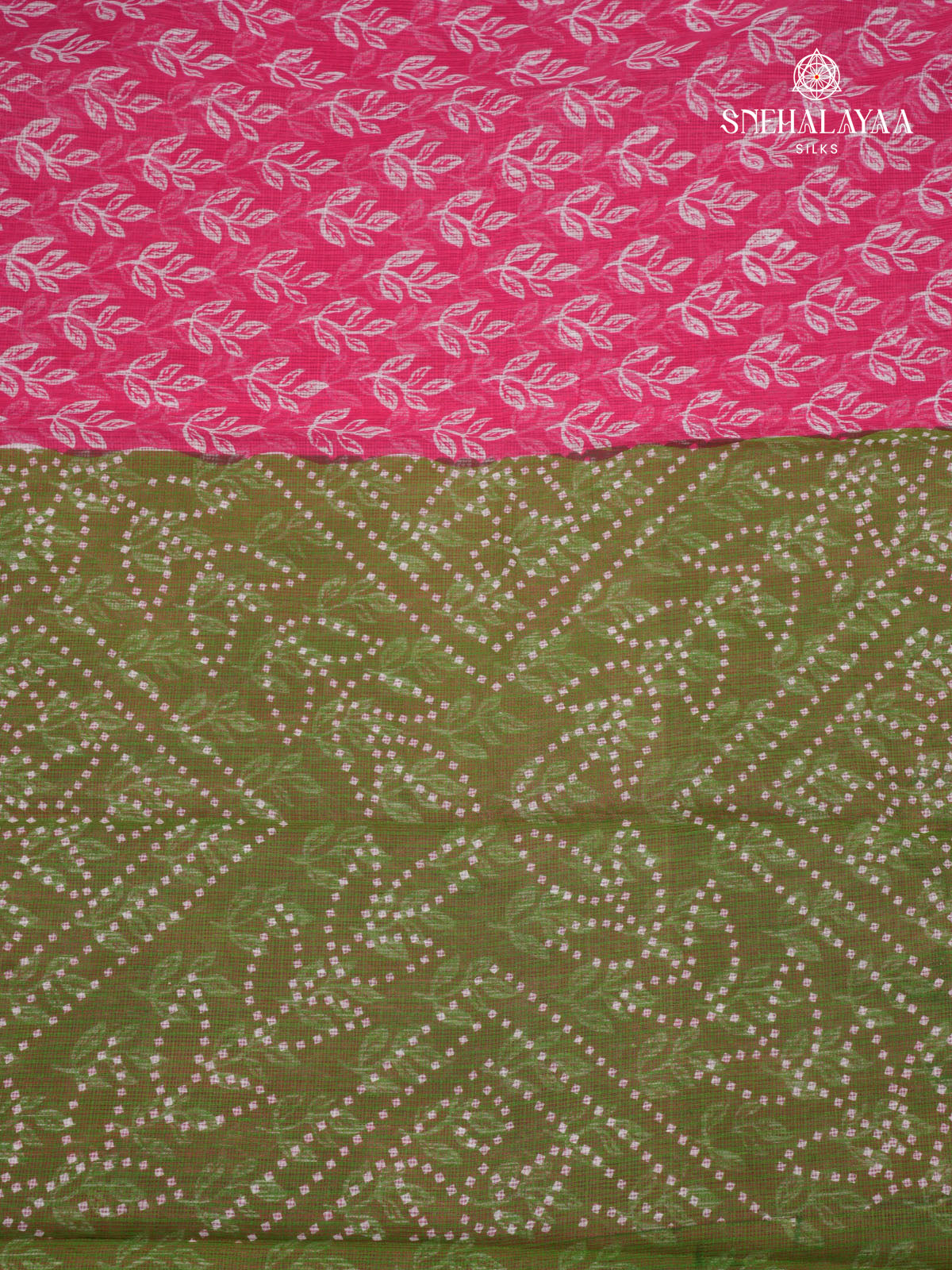 Pink Printed Kota Saree