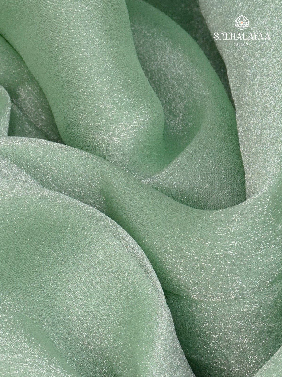 Pastel Green Embroidery Designer Saree