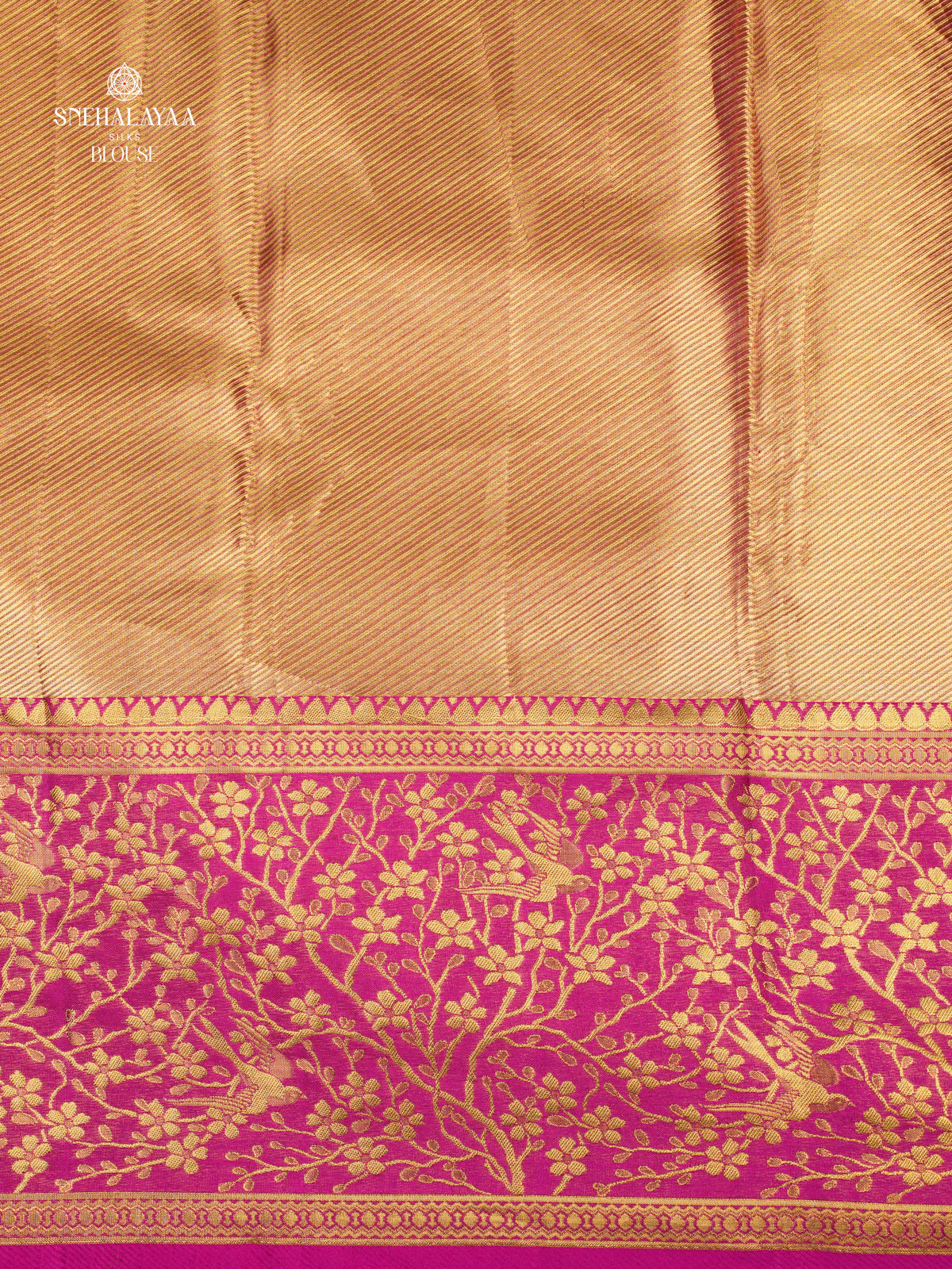 Lime Green Kanjivaram Silk Saree