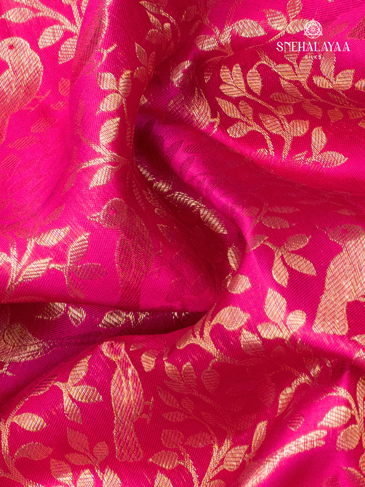 Rani Pink Kanjivaram Silk Saree