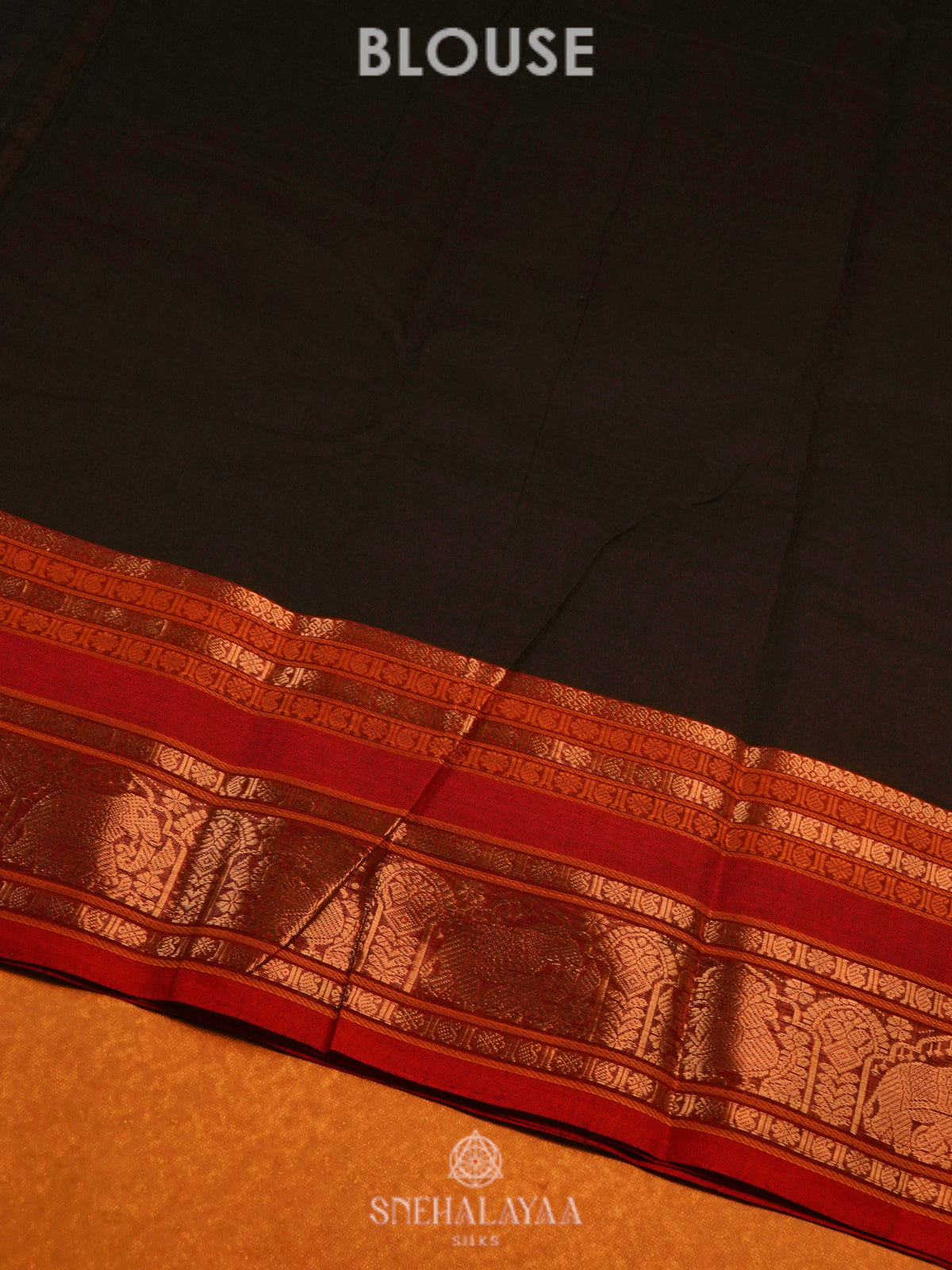 Black Kanchi Cotton Saree
