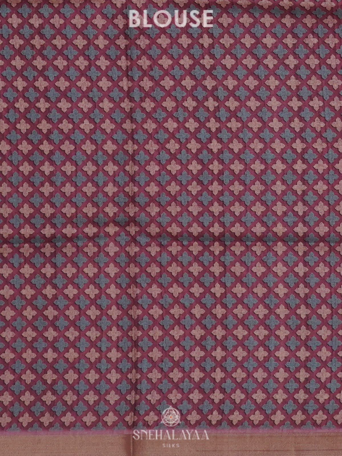 Maroon Tussar Saree