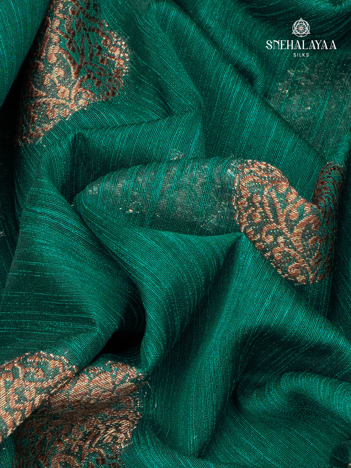 Green Banaras Jute Saree
