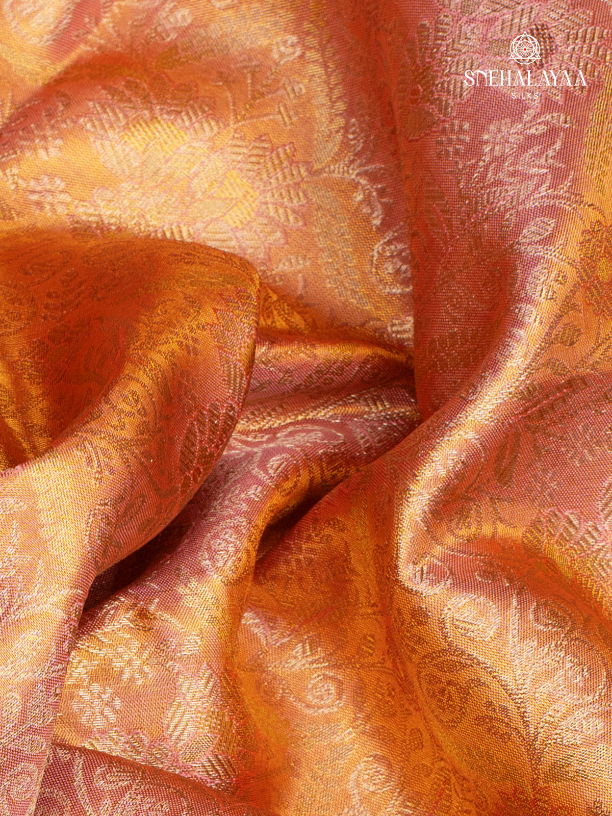 Gold Kanjivaram Silk Saree