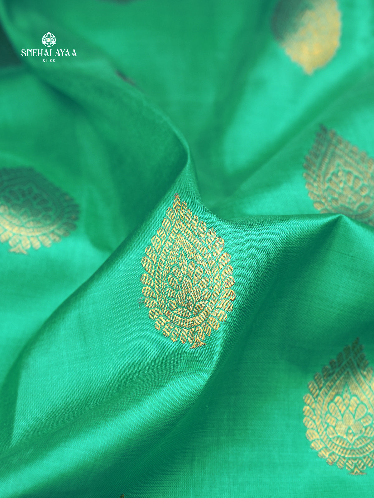Teal Green Kanjivaram Silk Saree