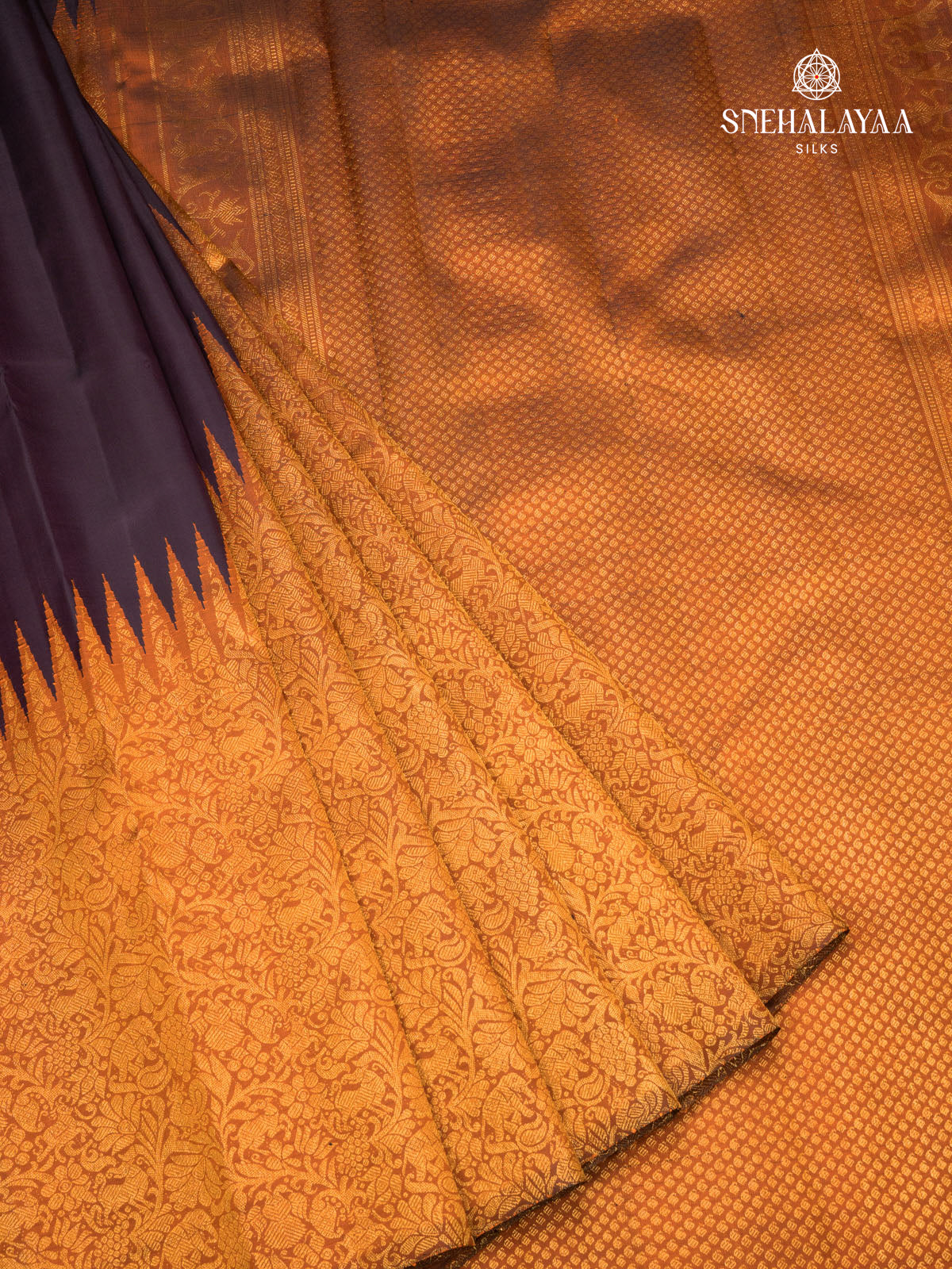 Purple Kanjivaram Silk Saree