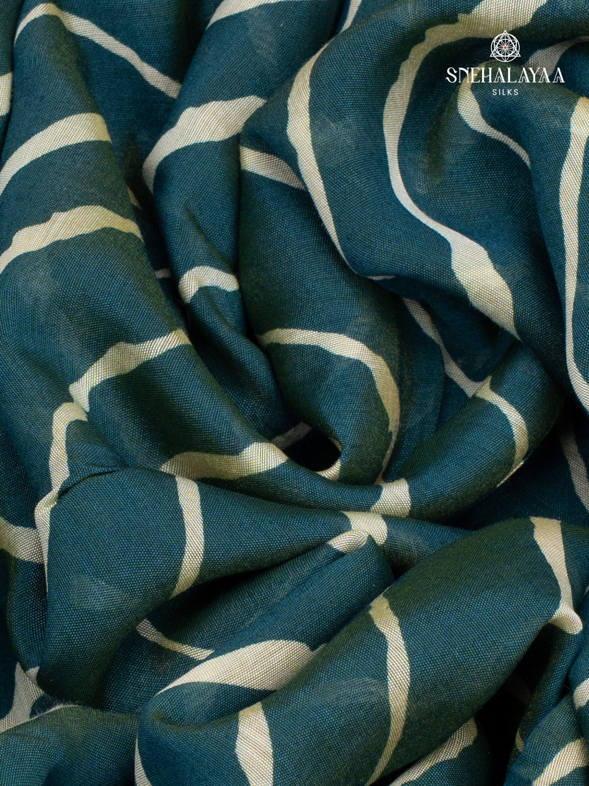 Teal Blue Dola Silk Saree