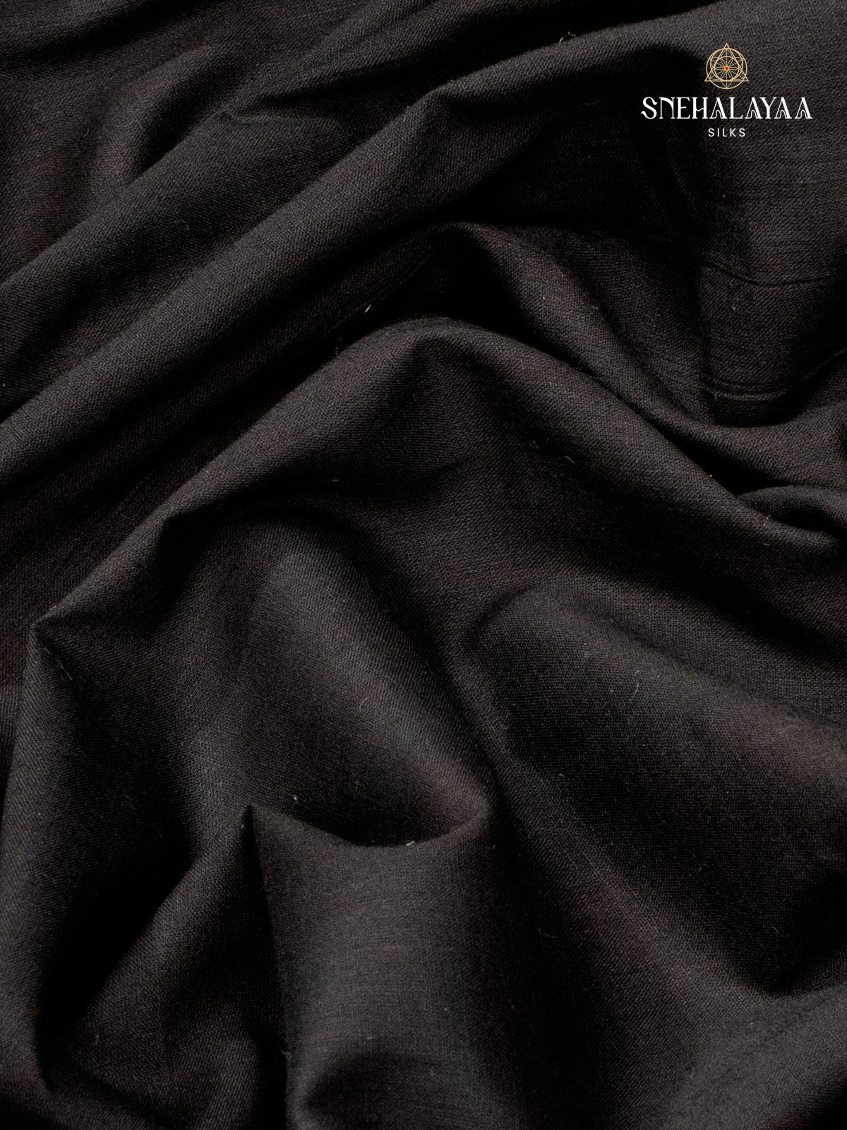 Black Jaipur Cotton Saree