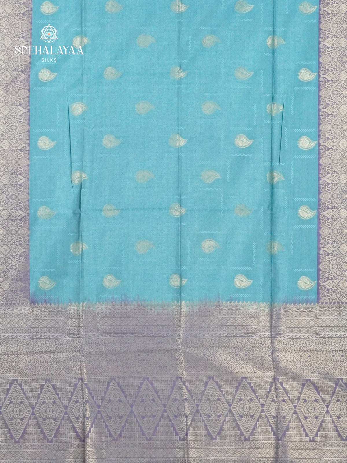 Blue Jute Saree