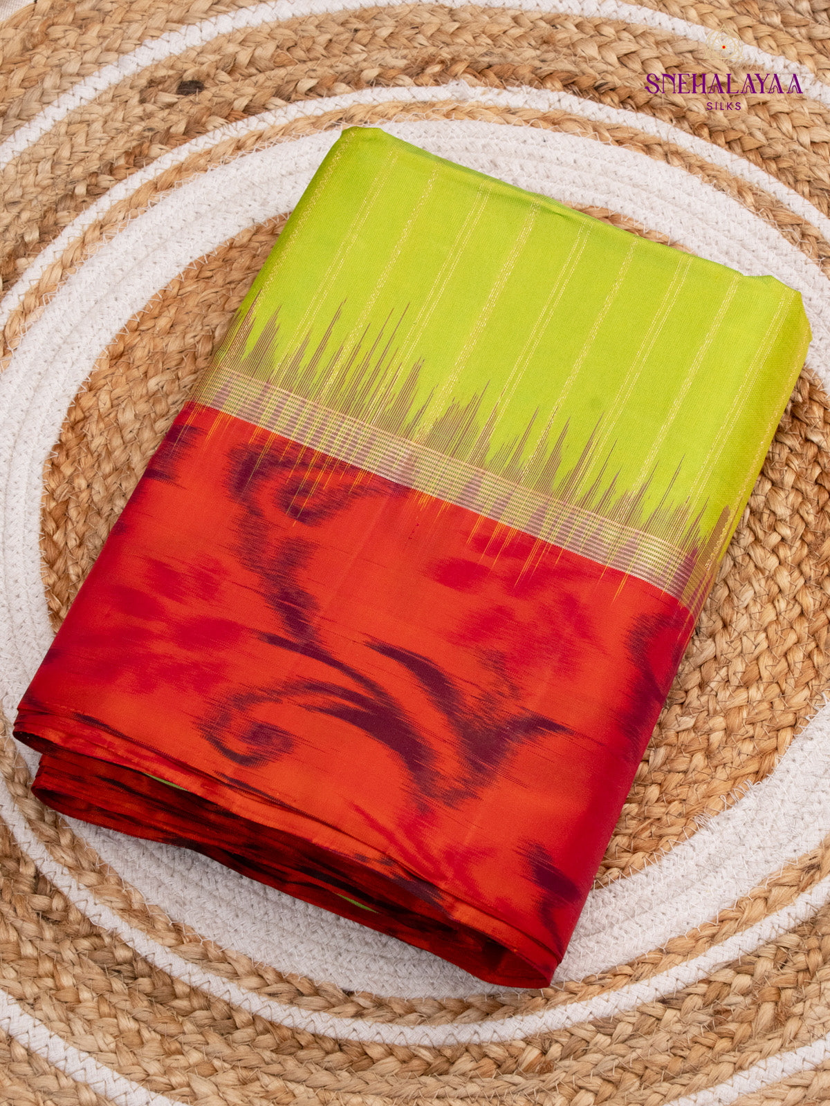 Lime Green Soft Silk