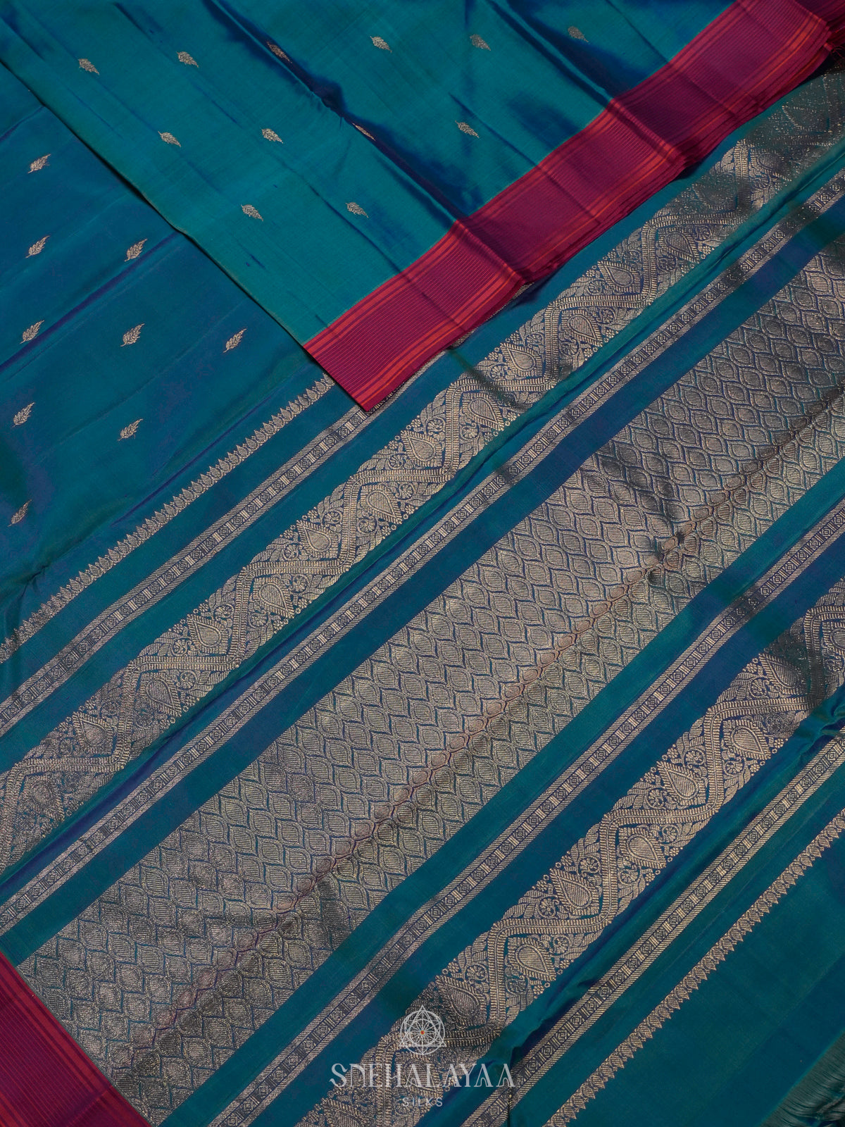 Blue Kanjivaram Silk Saree