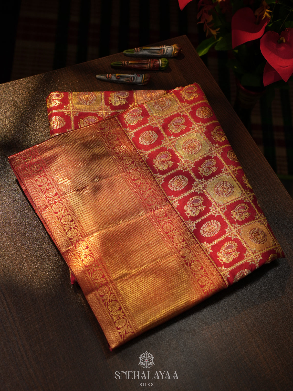 Red Kanjivaram Silk Saree