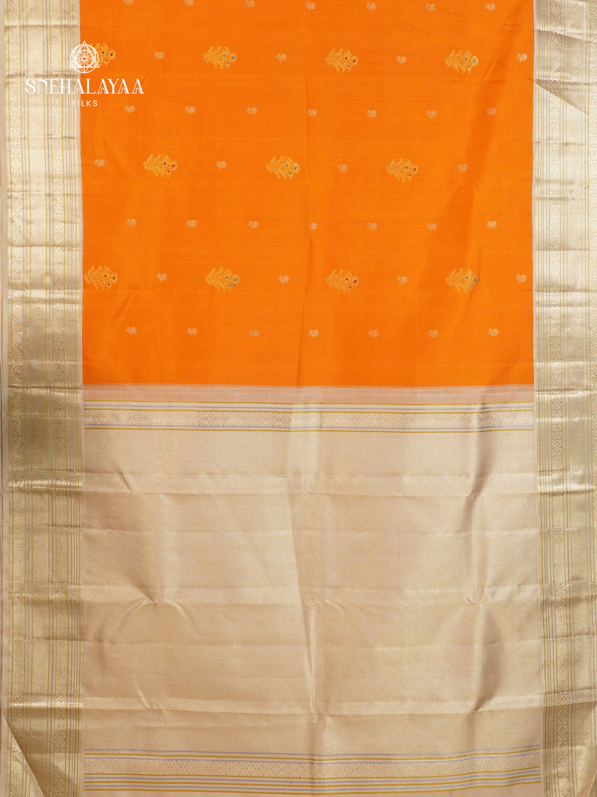 Mustard Yellow Kanjivaram Silk Saree