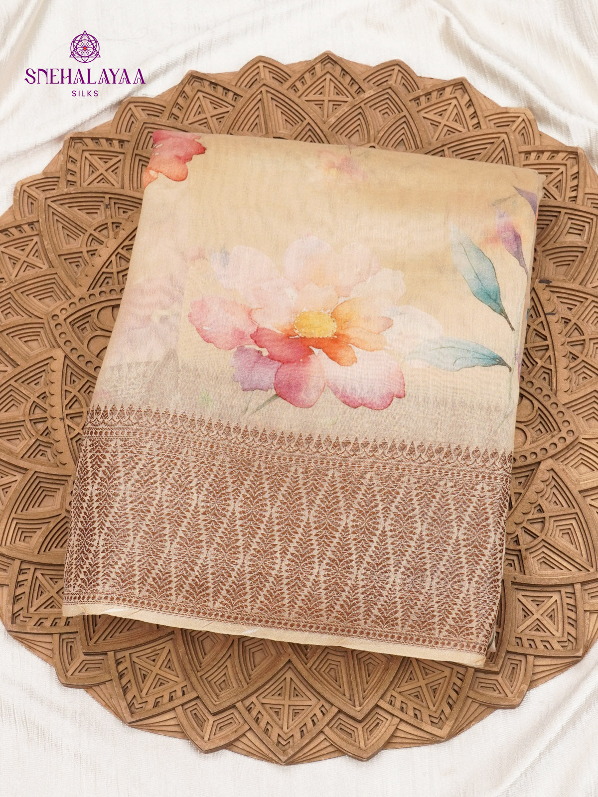 Pastel Pink Chanderi Saree