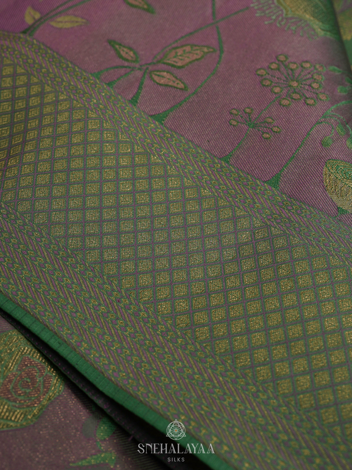 Pale Green Kanjivaram Silk Saree