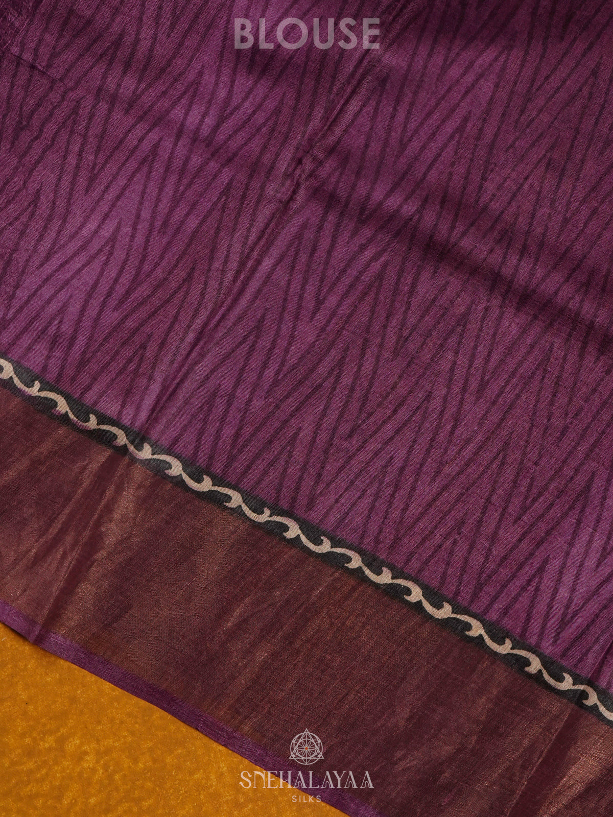 Purple Tussar Saree