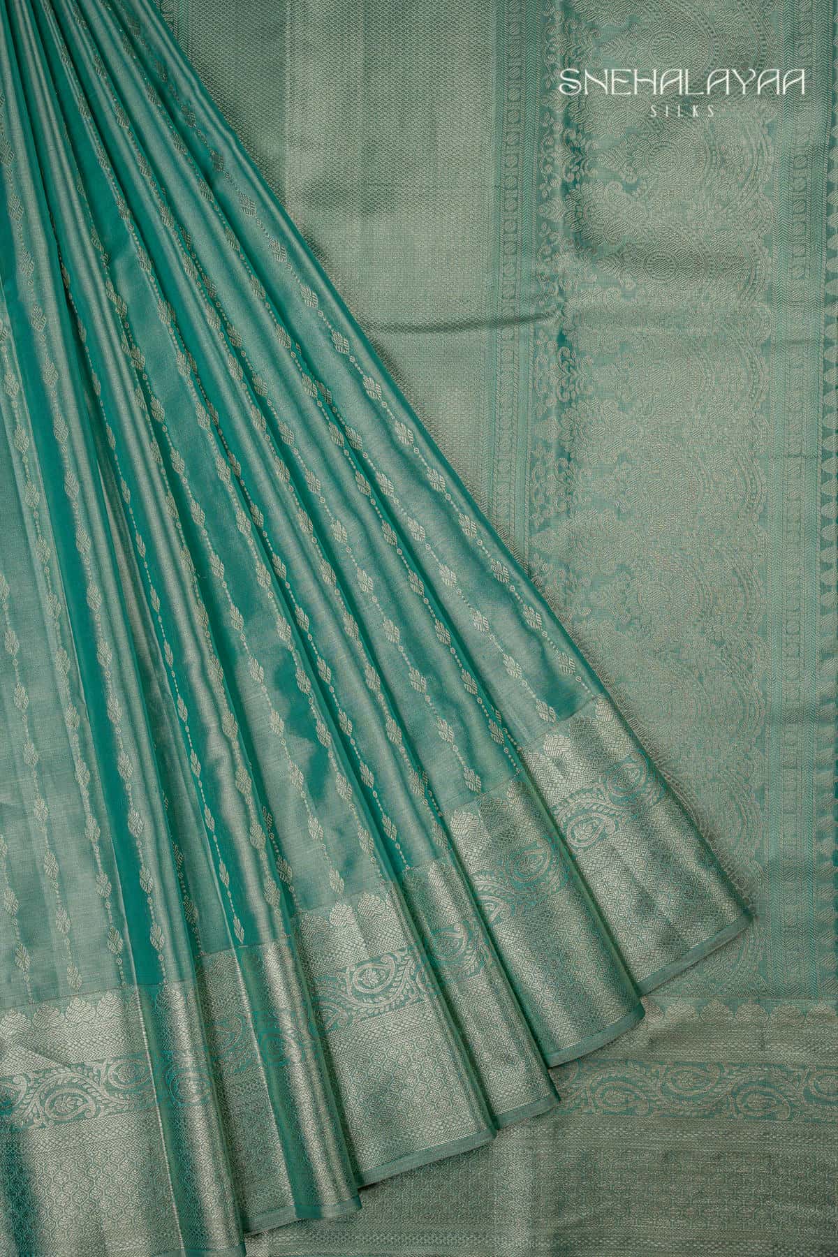 Green Kancheevaram Tissue Silk Saree