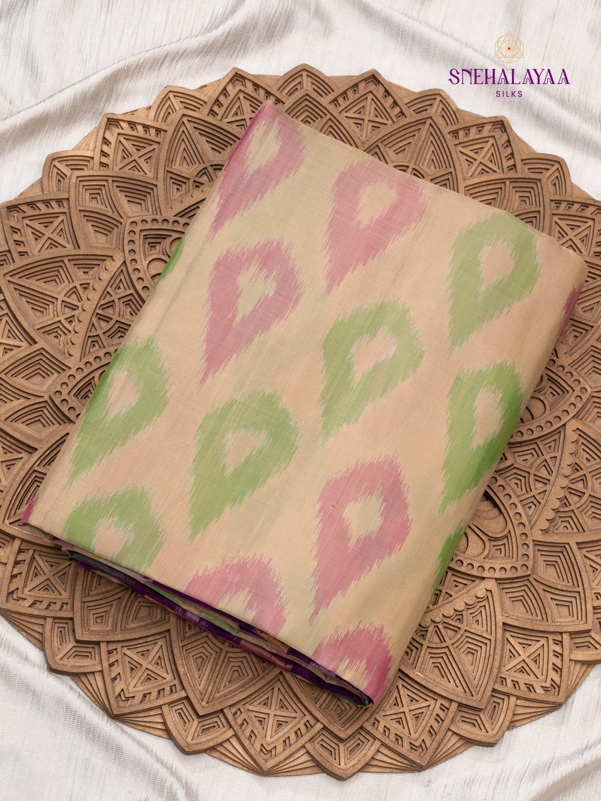 Peach Kanjivaram Soft Silk Saree