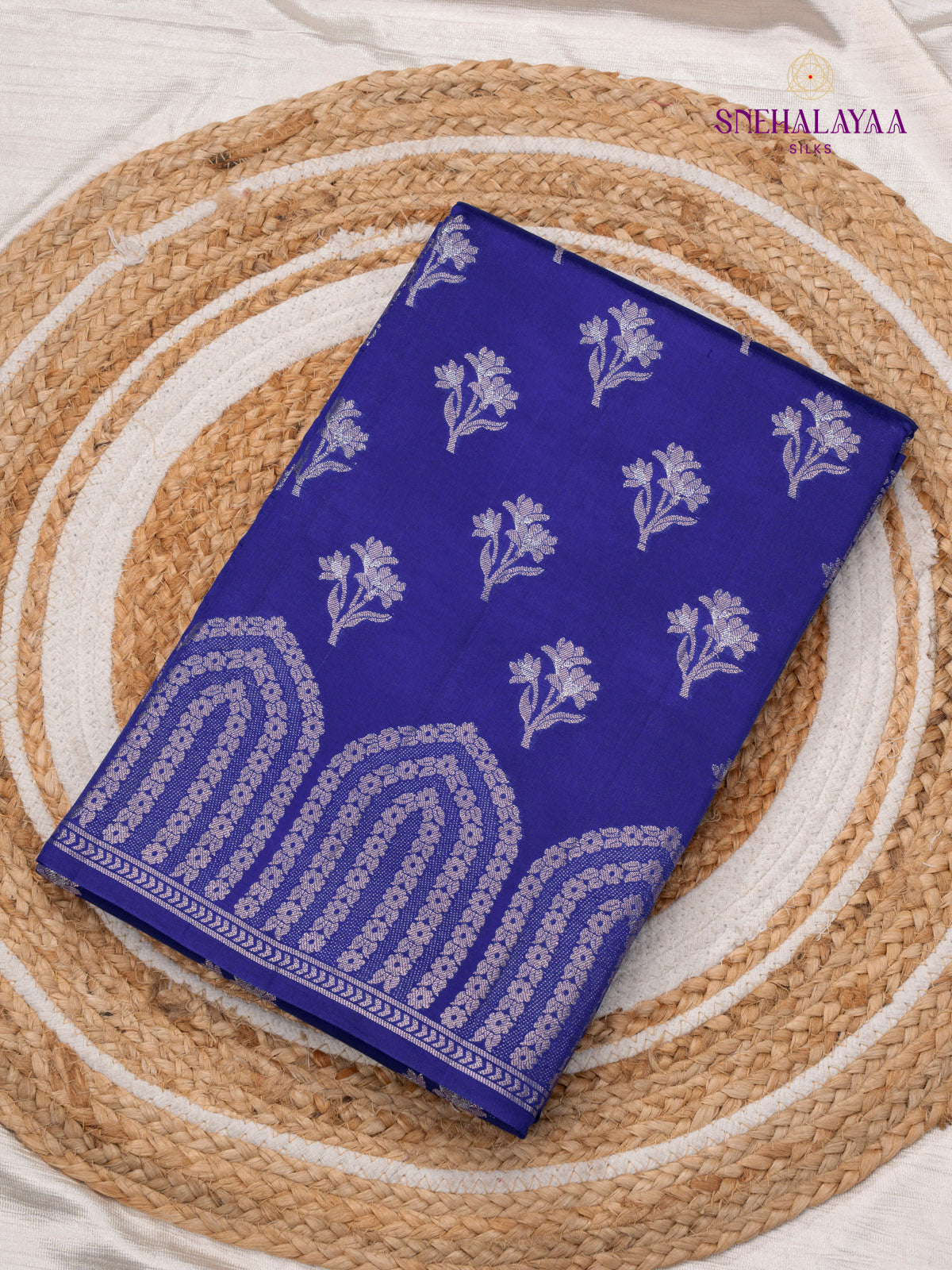 Violet Banaras Dupion Saree