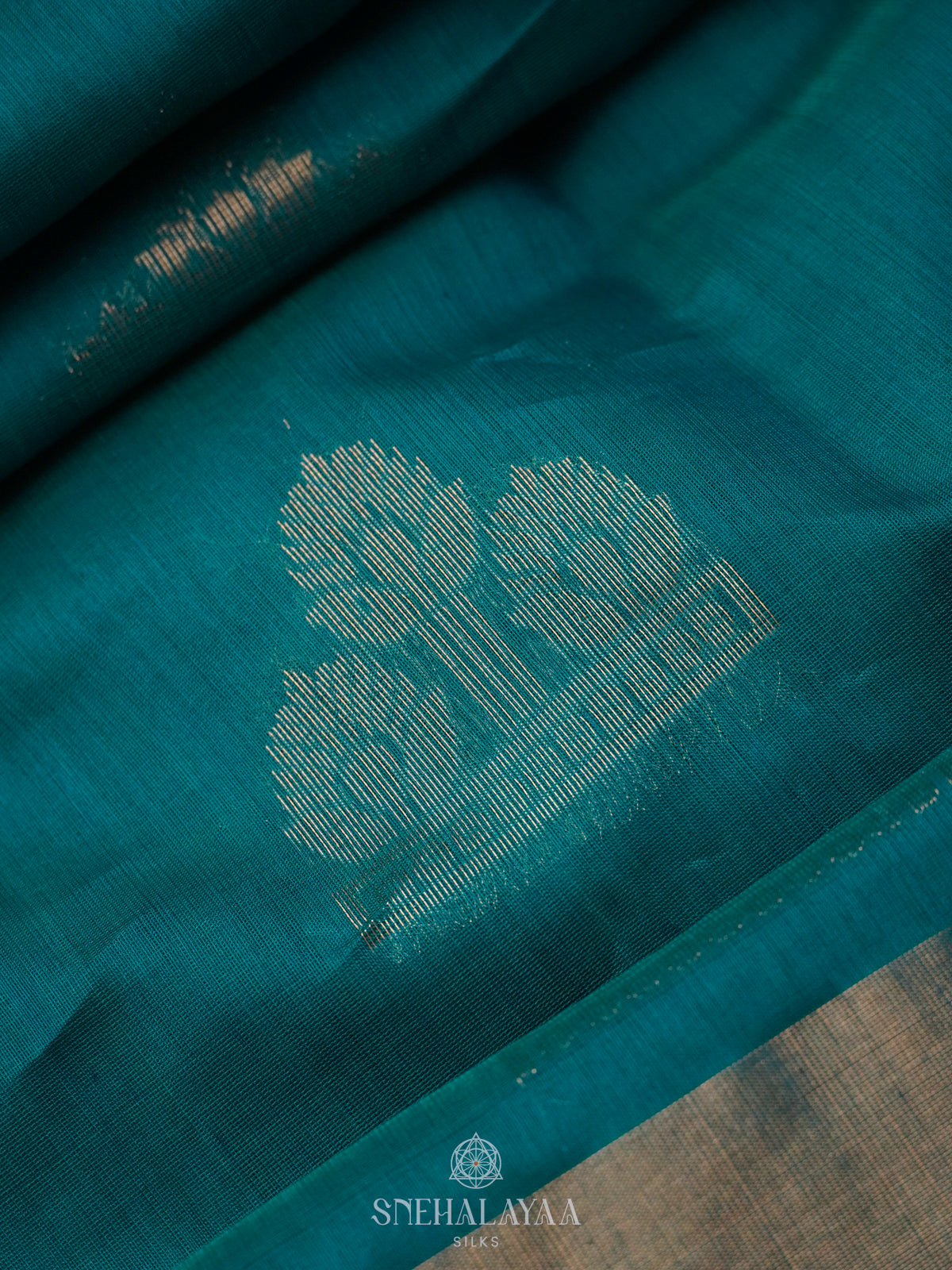 Blue Kanchi Silk Cotton Saree