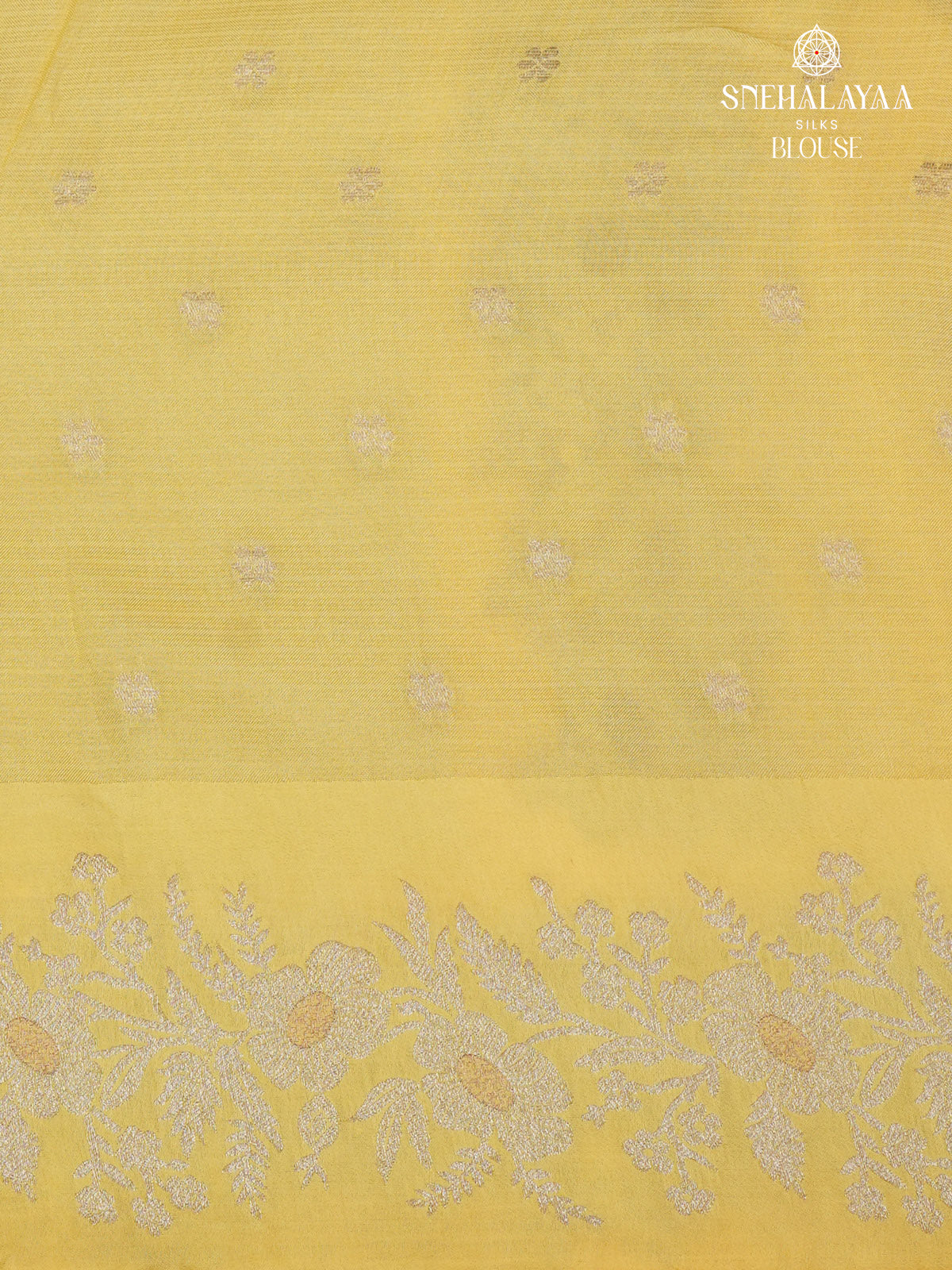 Yellow Banaras Silk Saree