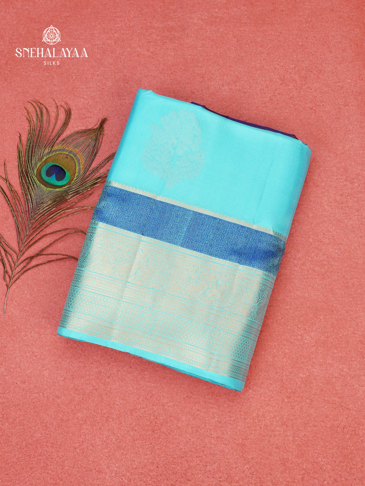 Sky Blue Soft Silk Saree
