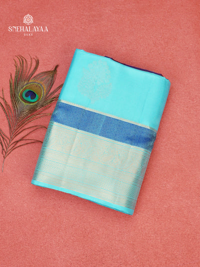Sky Blue Soft Silk Saree