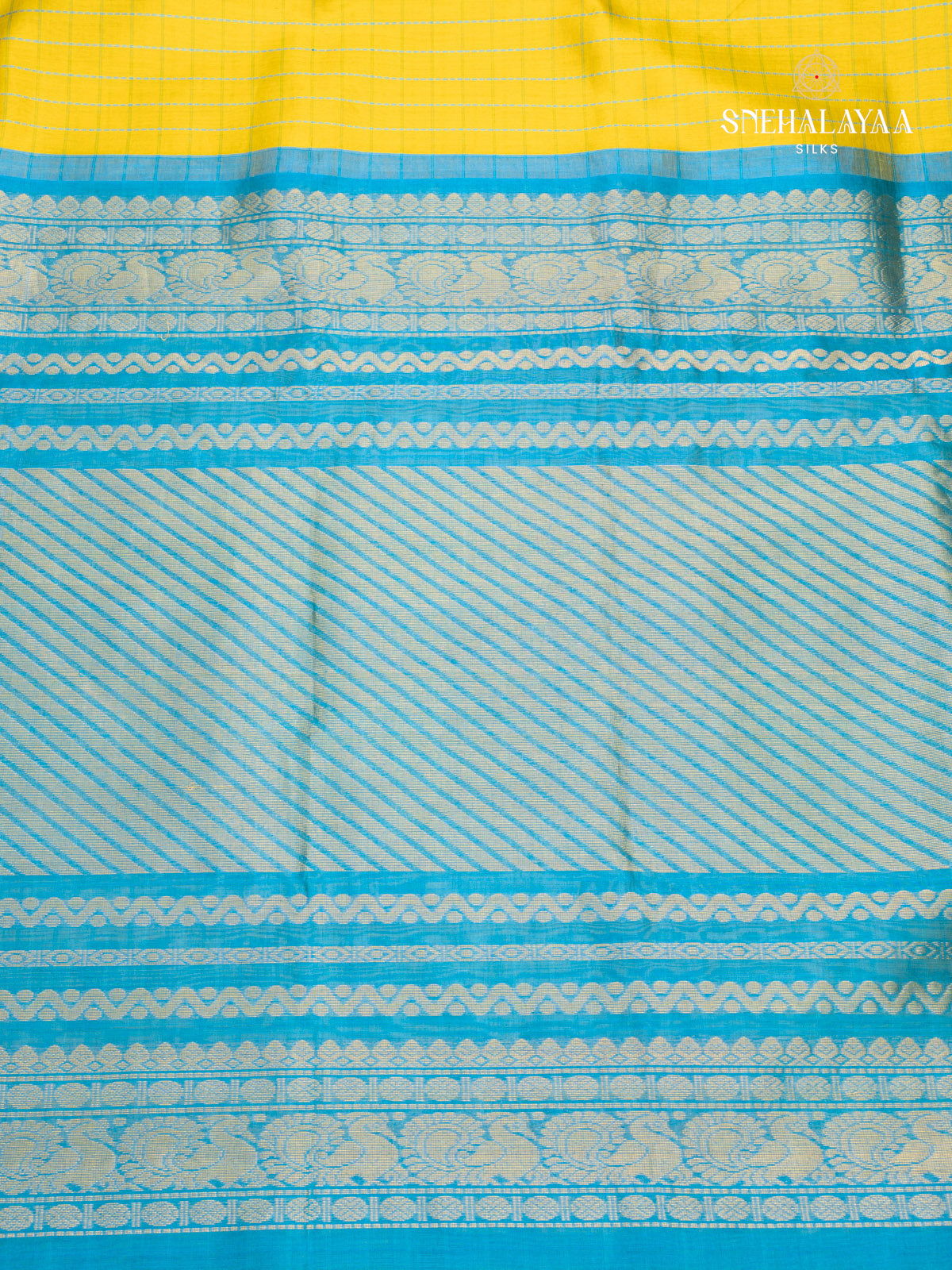 Yellow Kanchi Silk Cotton Saree