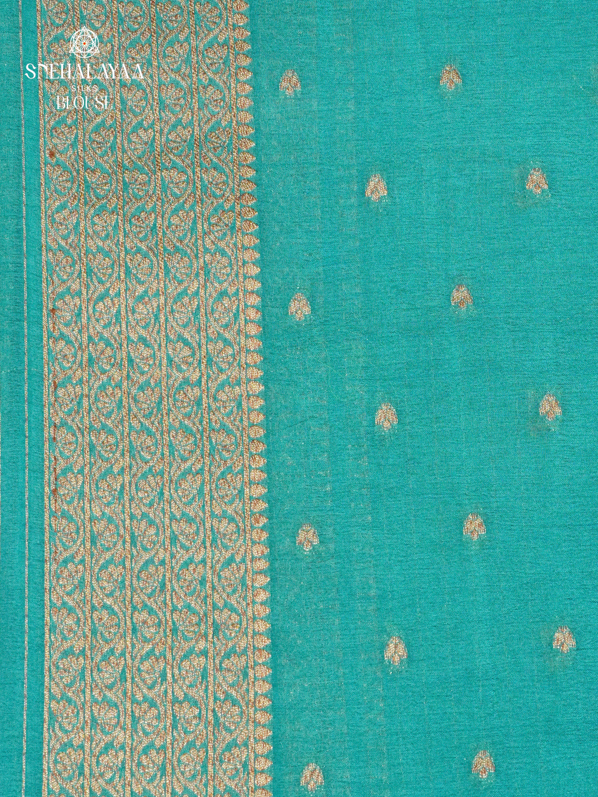 Blue Banaras Crepe Silk Saree