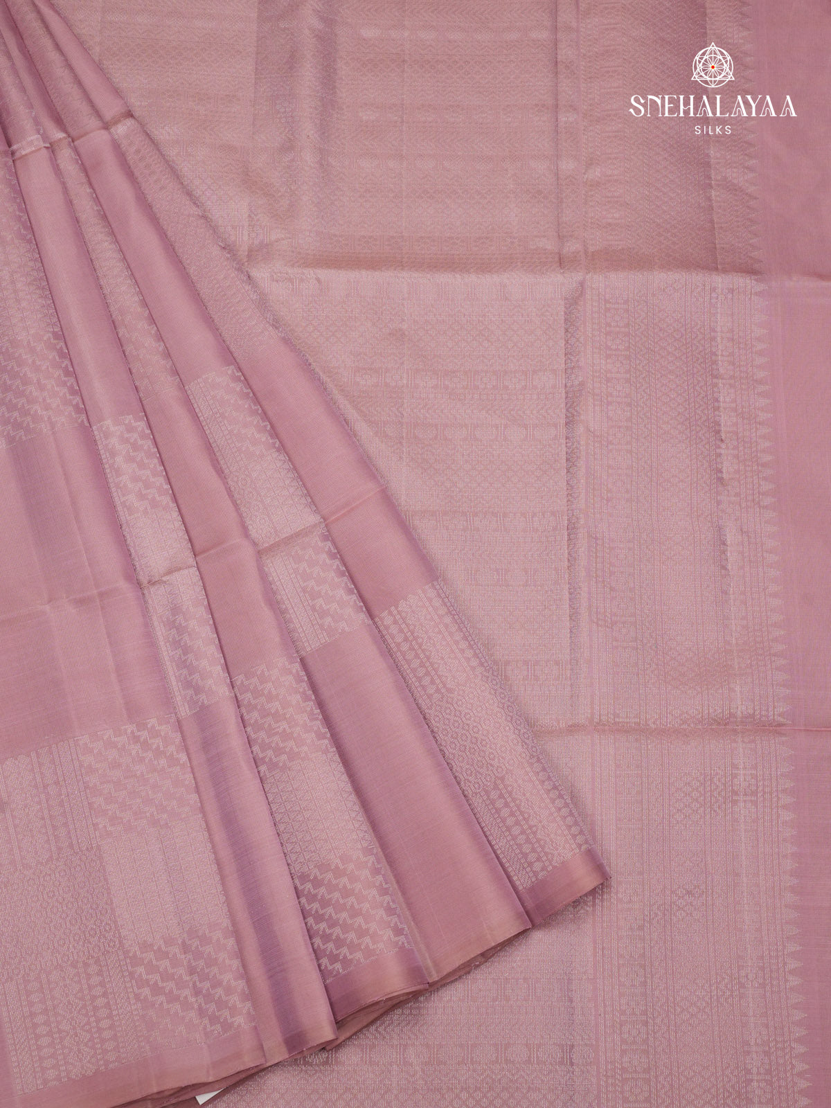 Lavender kanjivaram Soft Silk Saree