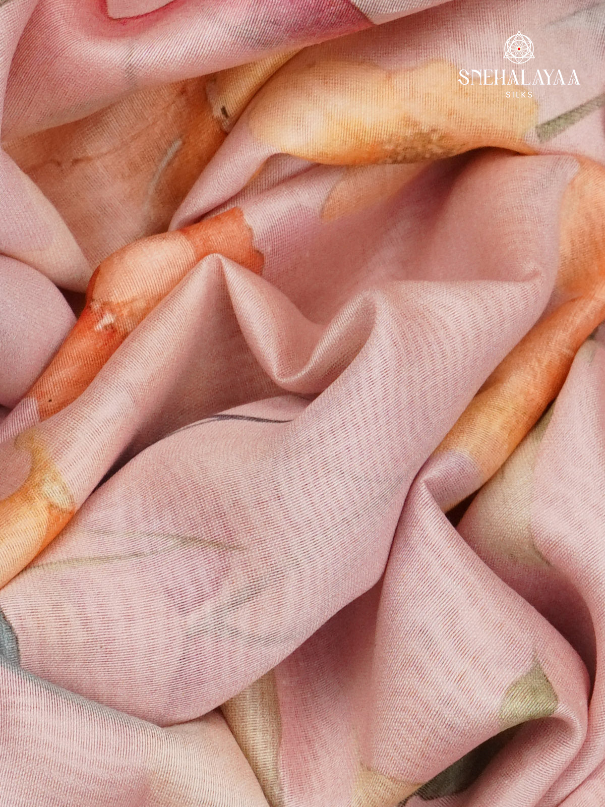 Pastel Pink Chanderi Saree