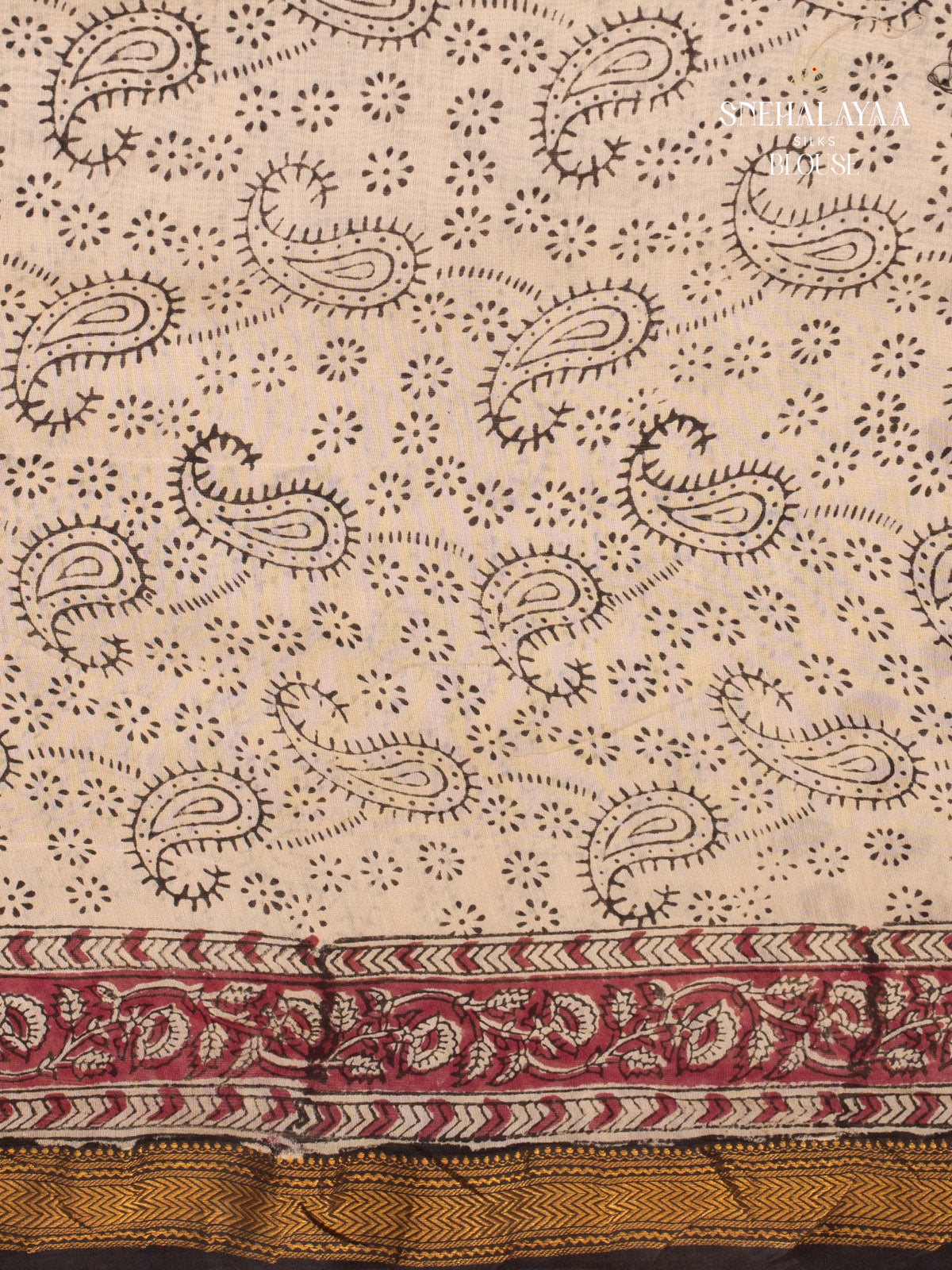 Off White Chanderi Saree