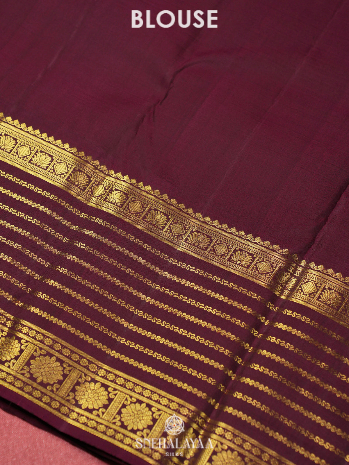 Rust Orange Kanjivaram Silk Saree