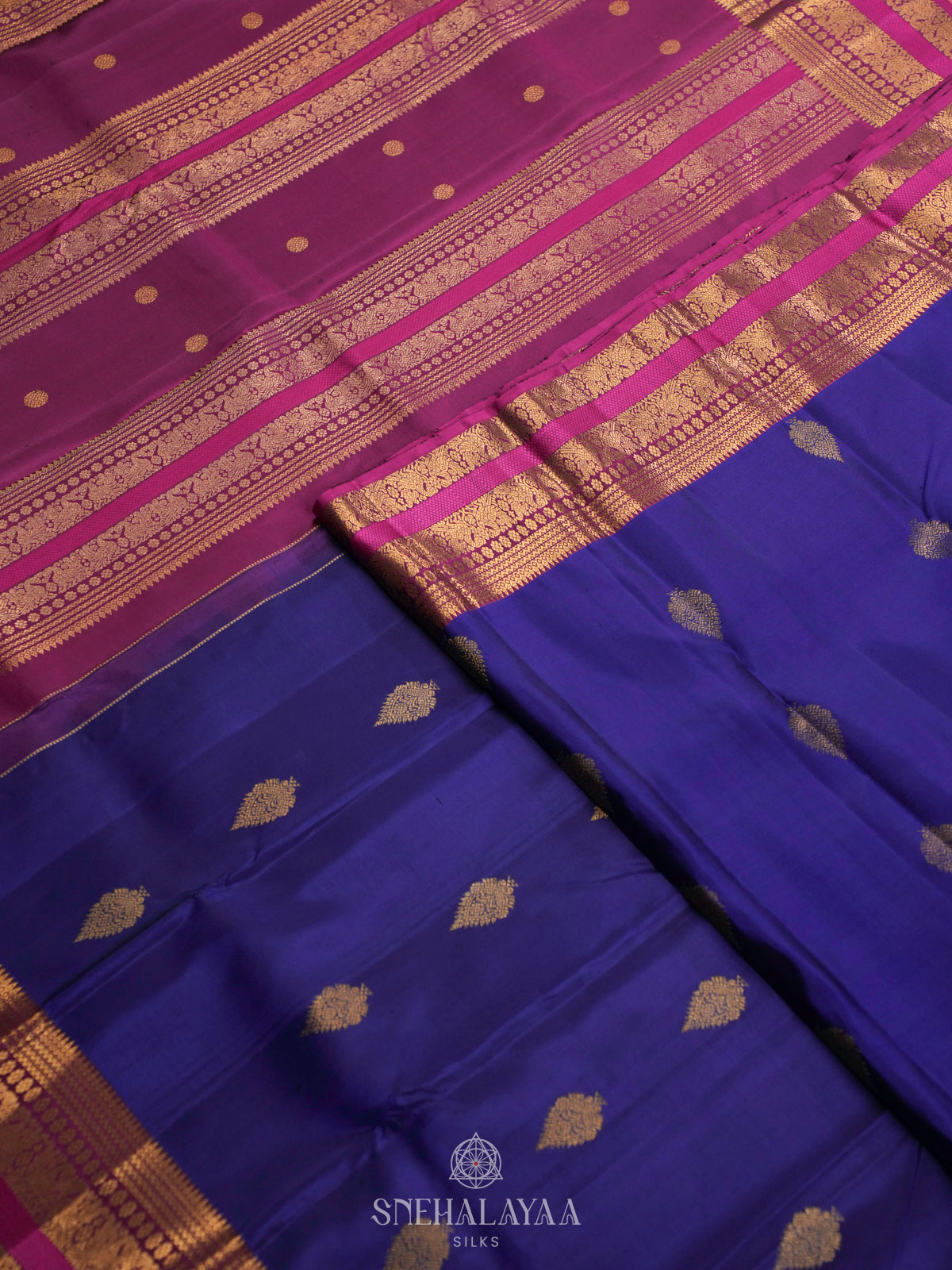 Royal Blue Kanjivaram Silk Saree