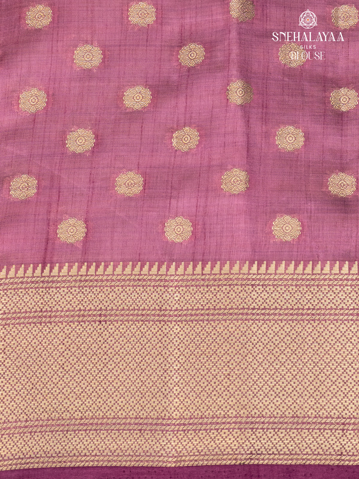 Plum Raw Silk Saree