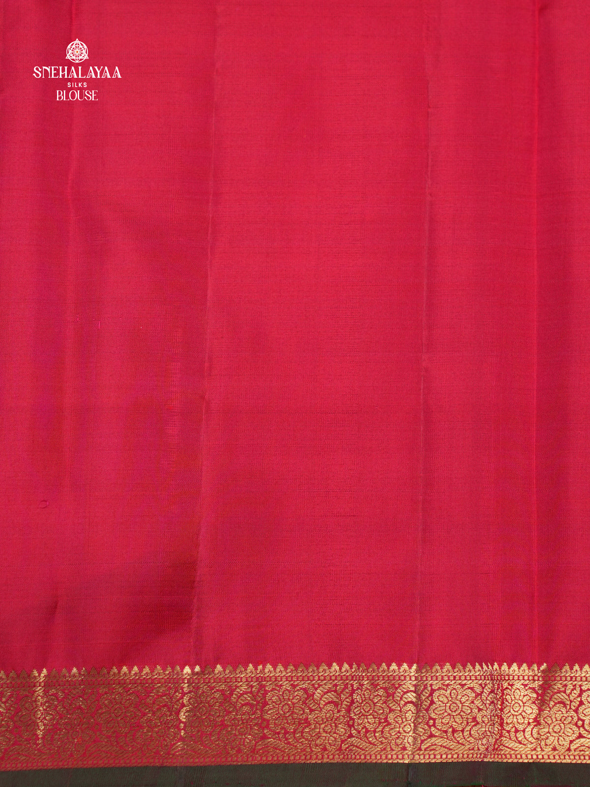 Tomato Red Kanjivaram Silk Saree