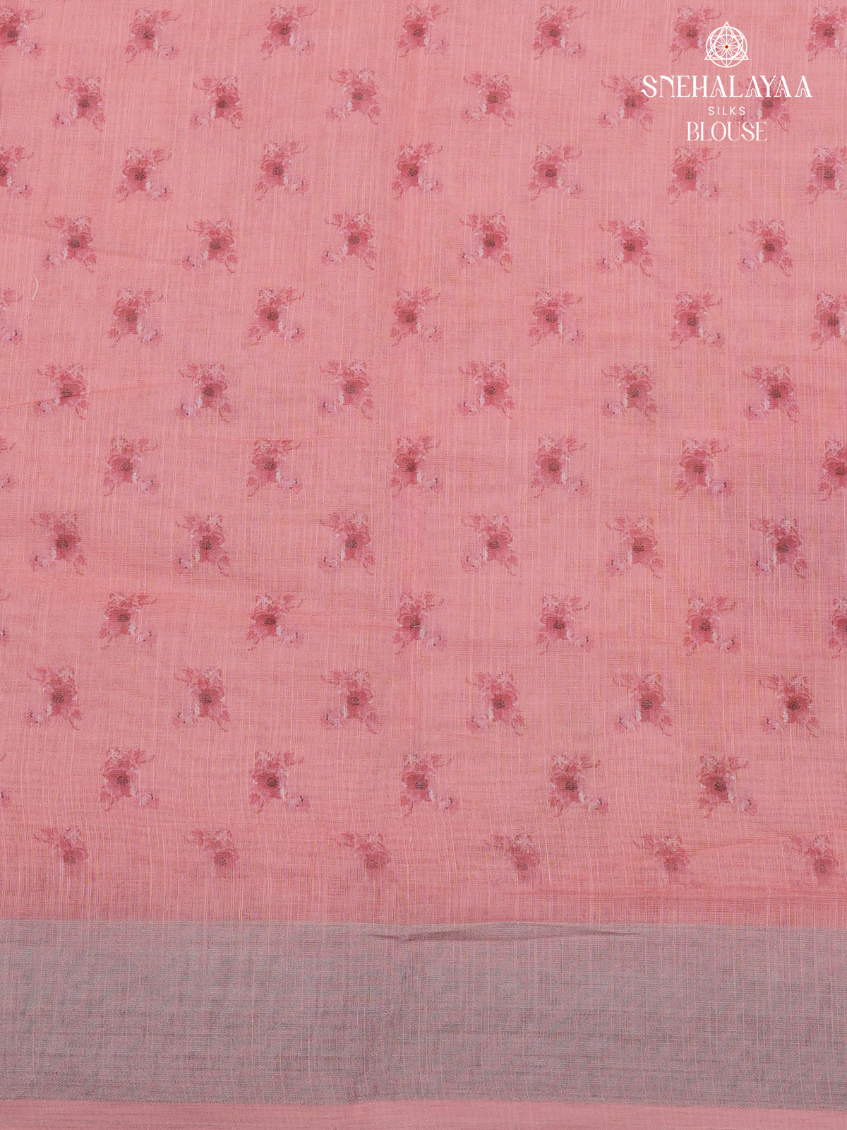 Pastel Pink Linen Saree