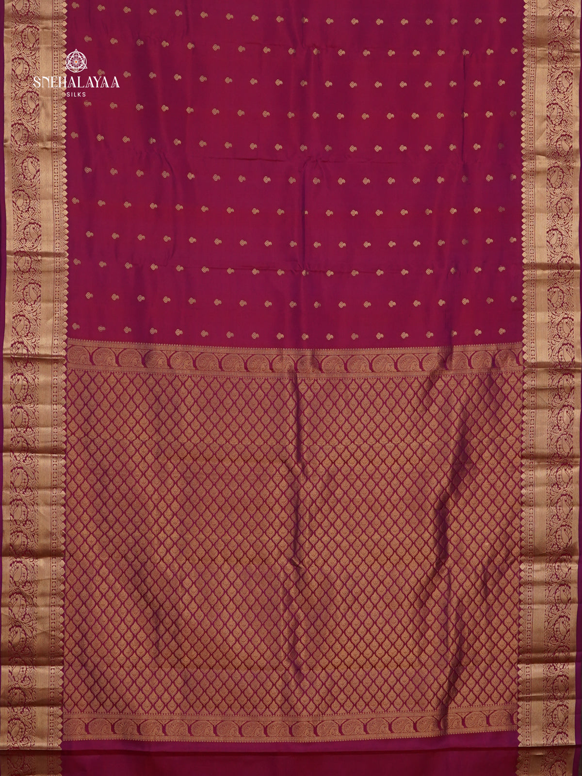 Magenta Kanjivaram Silk Saree