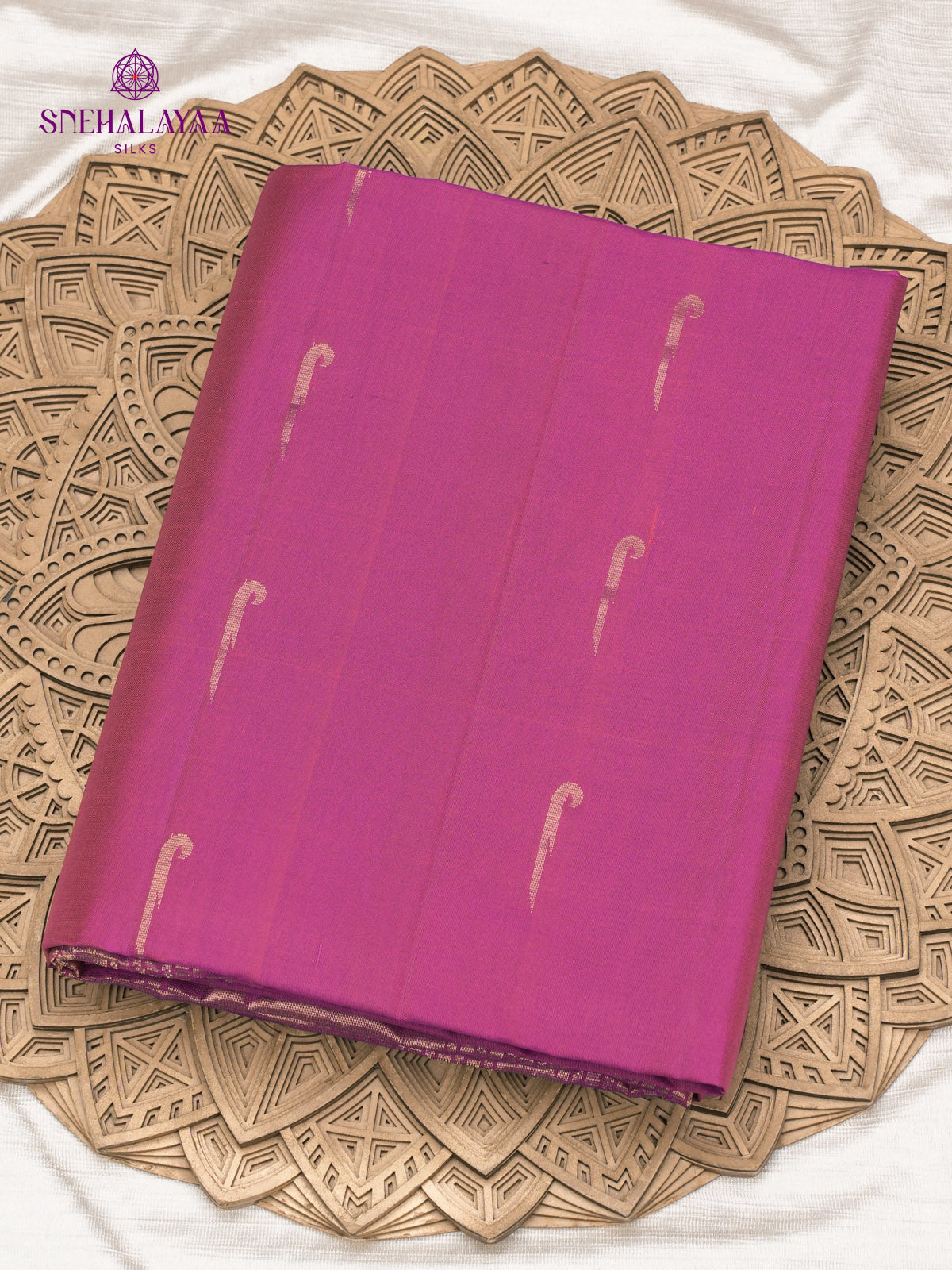 Plum kanjivaram Soft Silk Saree