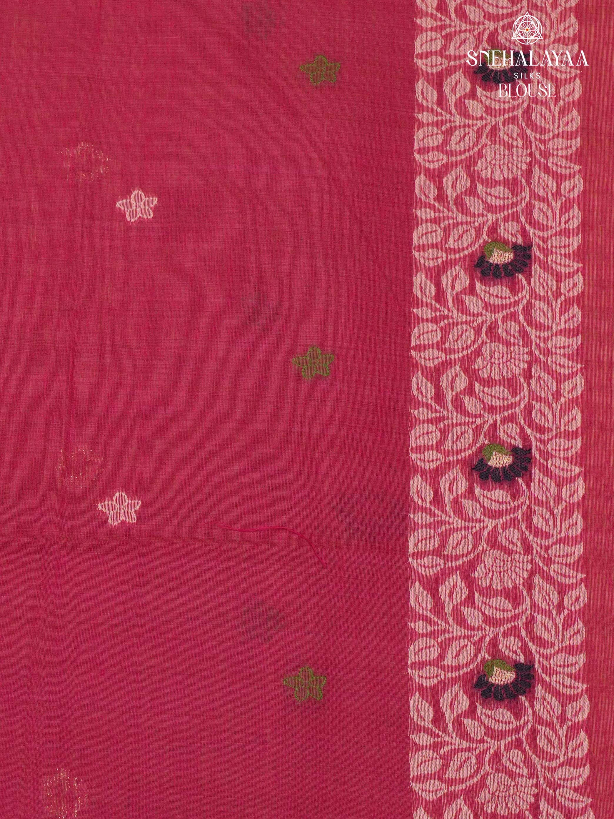 Peach Munga Cotton Saree