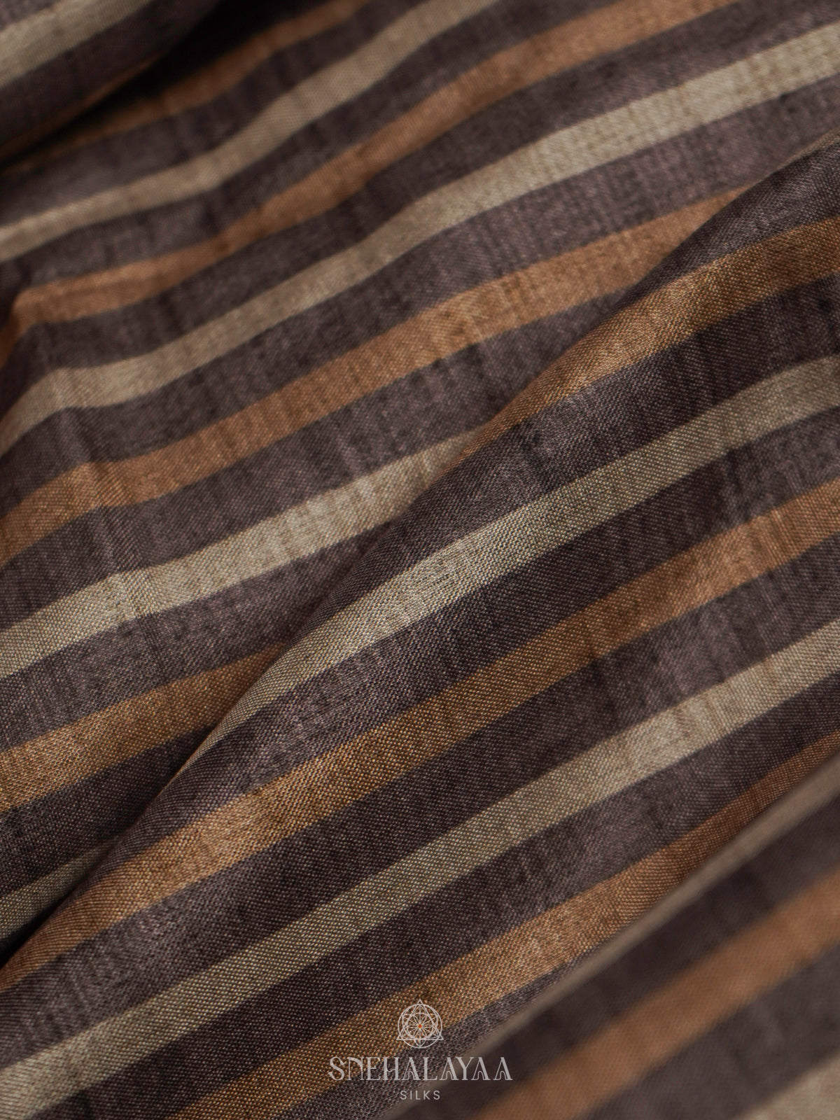 Brown Tussar Saree