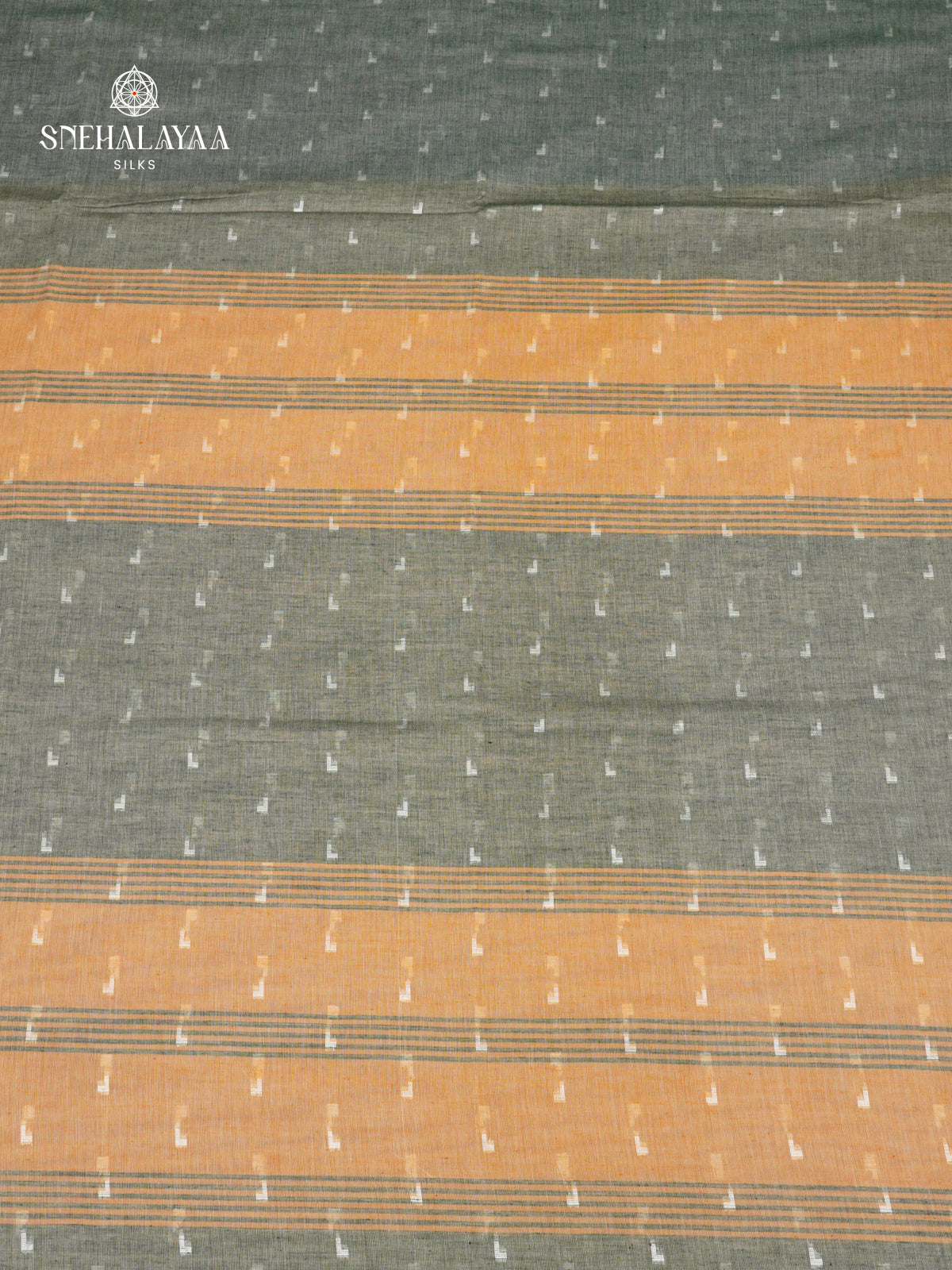 Grey Sambalpuri Cotton Saree