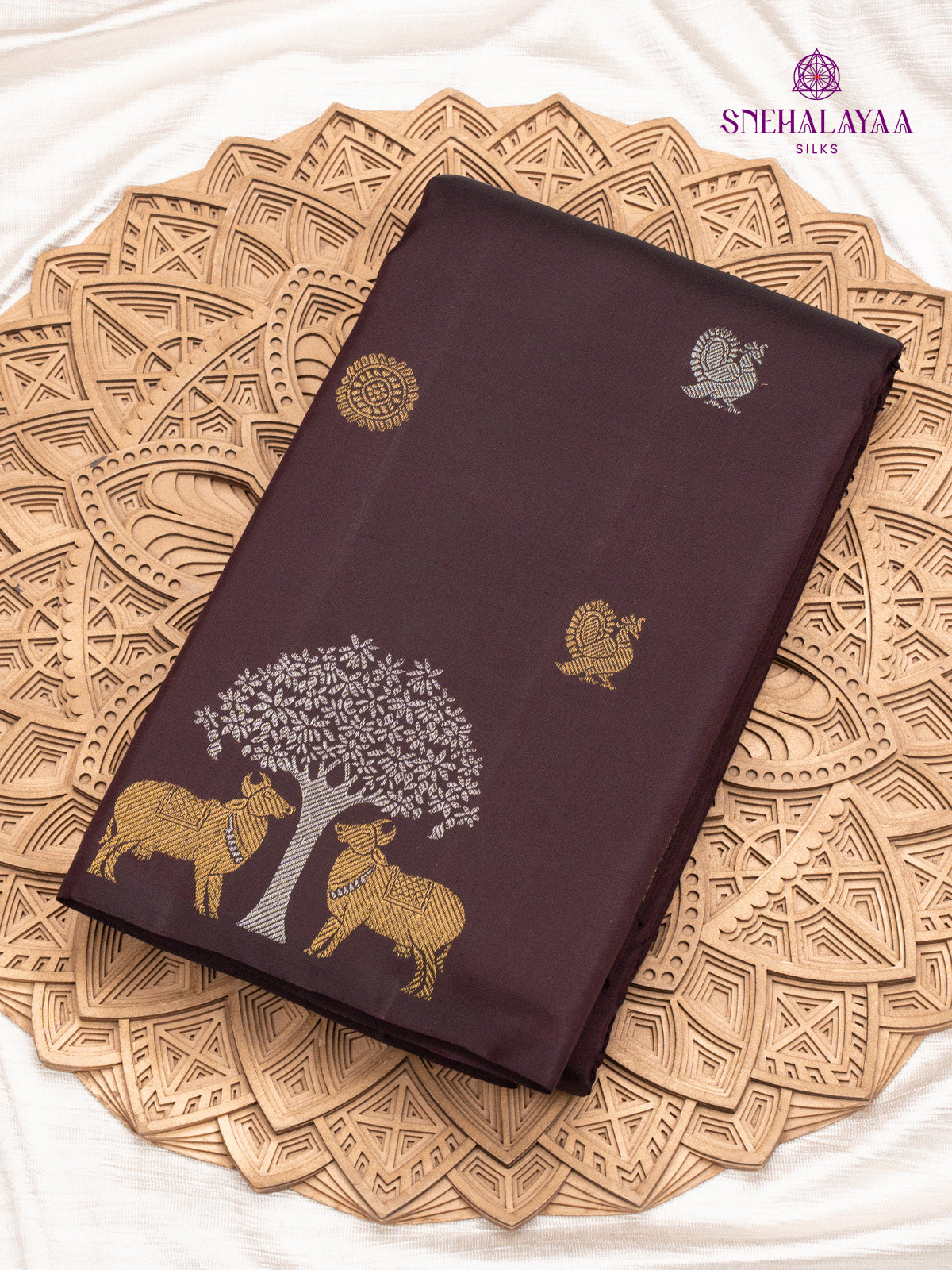 Purple Kanjivaram Silk Saree