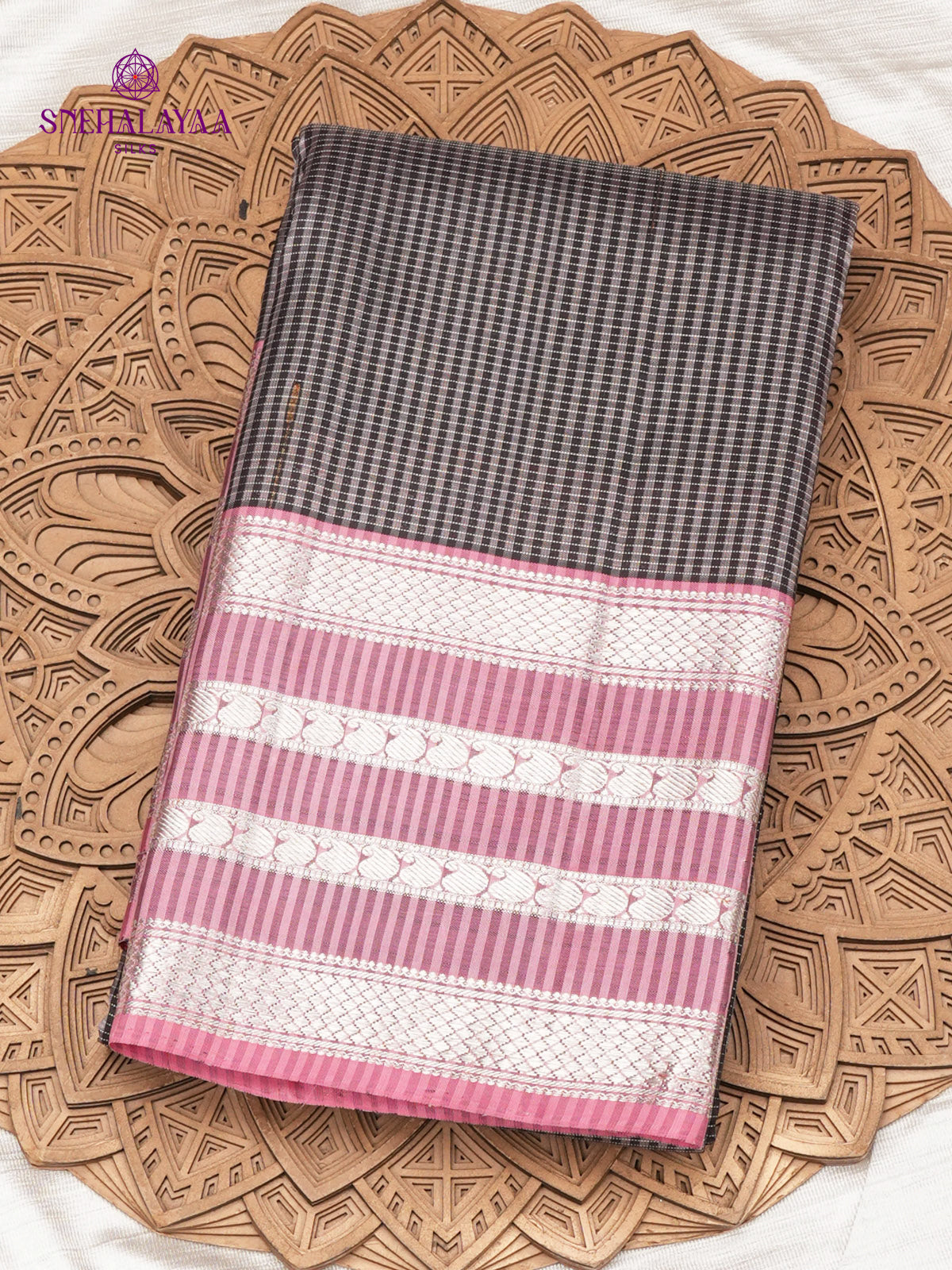 Black Kanjivaram Silk Saree