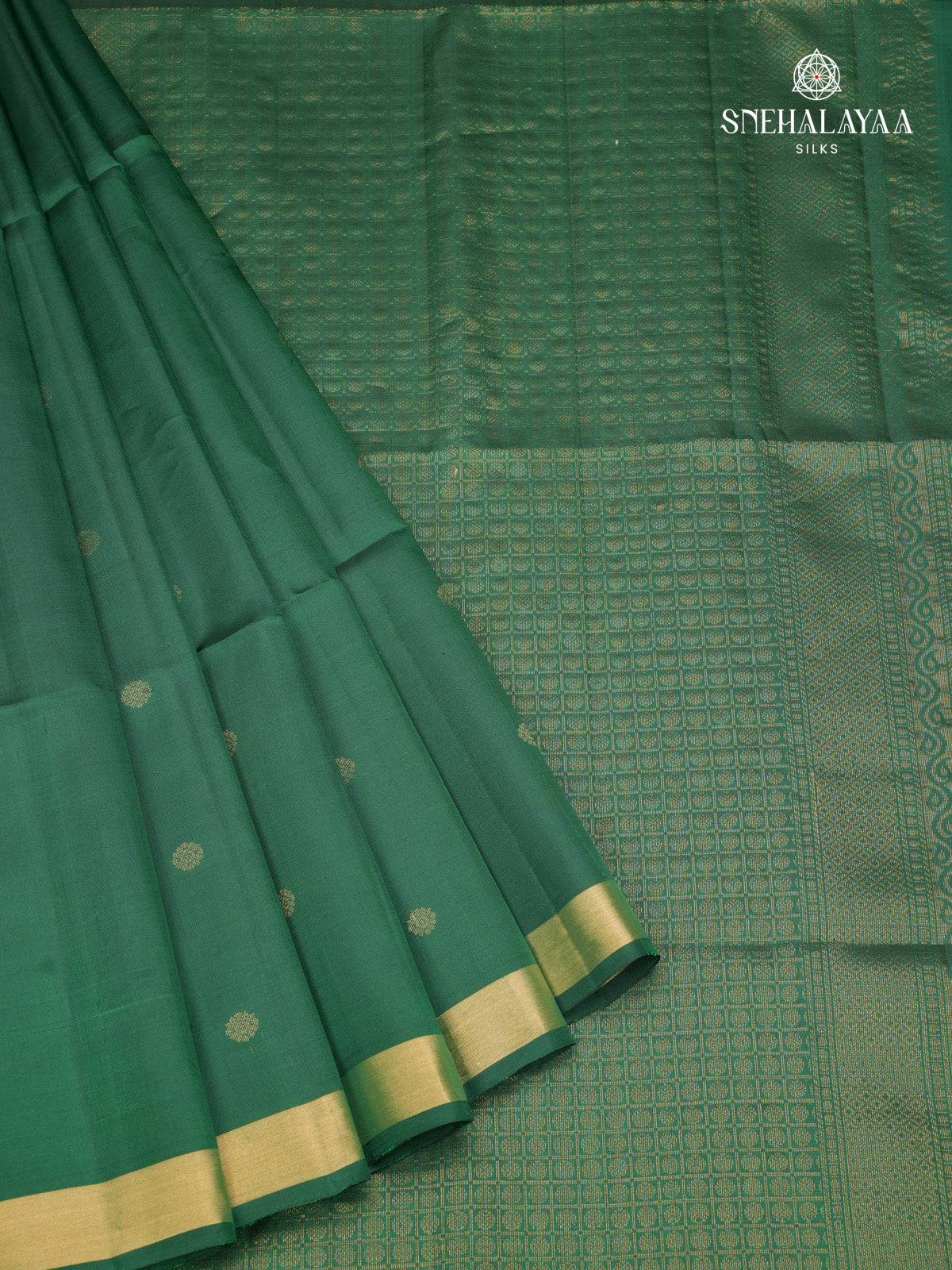 Green Kanjivaram Soft Silk Saree