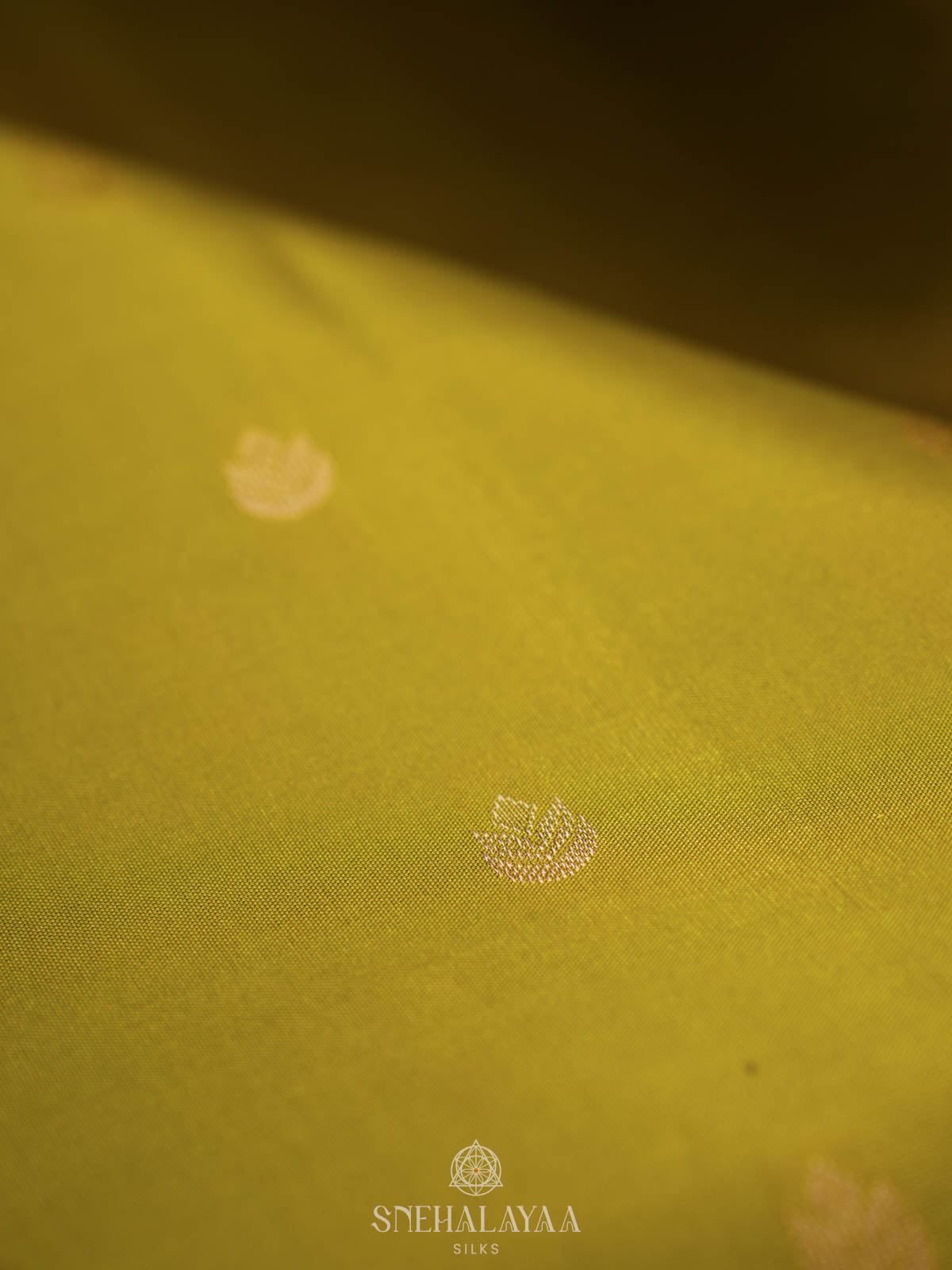 Lime Green Kanjivaram silk saree