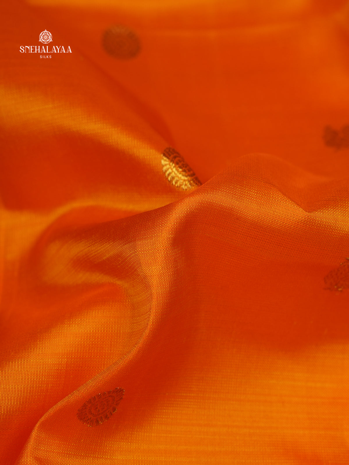 Orange Kanjivaram Silk Saree