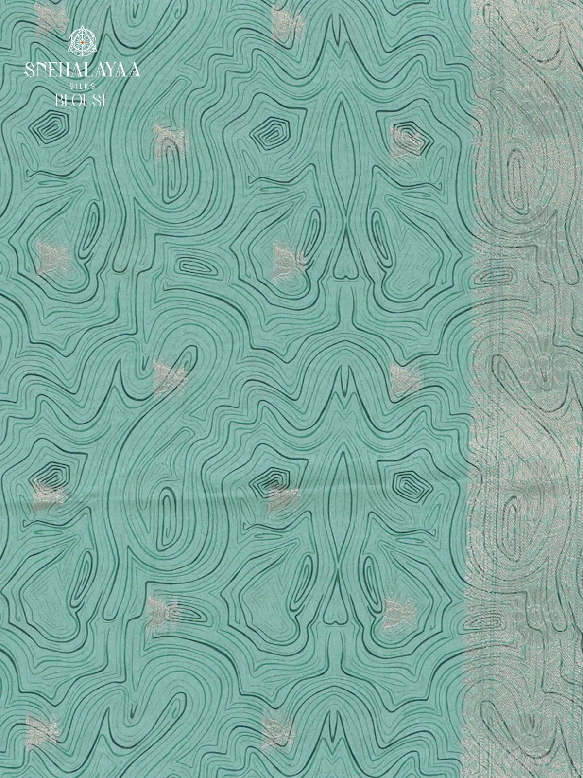 Teal Dola Silk Saree