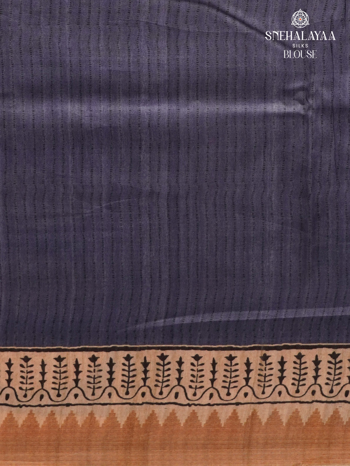 Pastel Blue Tussar Saree